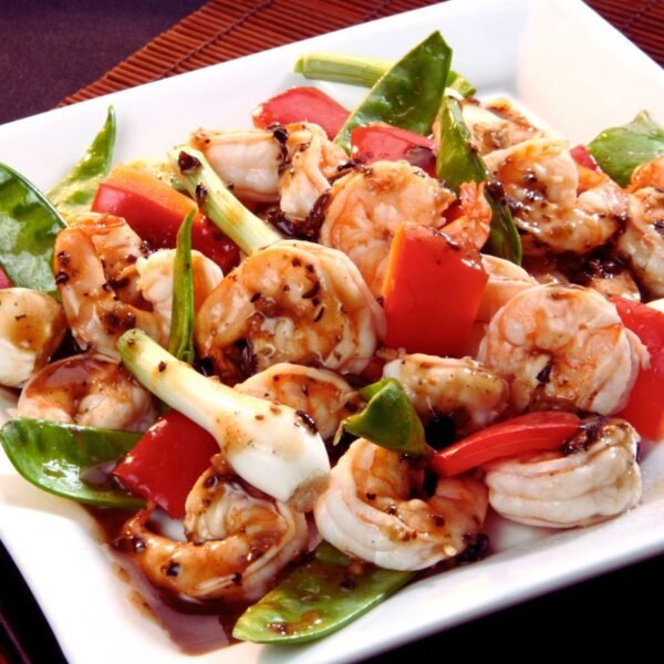 Teriyaki Shrimp Walnut Salad