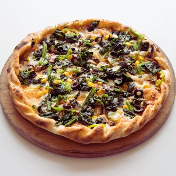 Spinach Alfredo Pizza